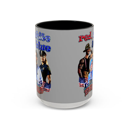 rw&b lives matter - Accent Mug (light grey)