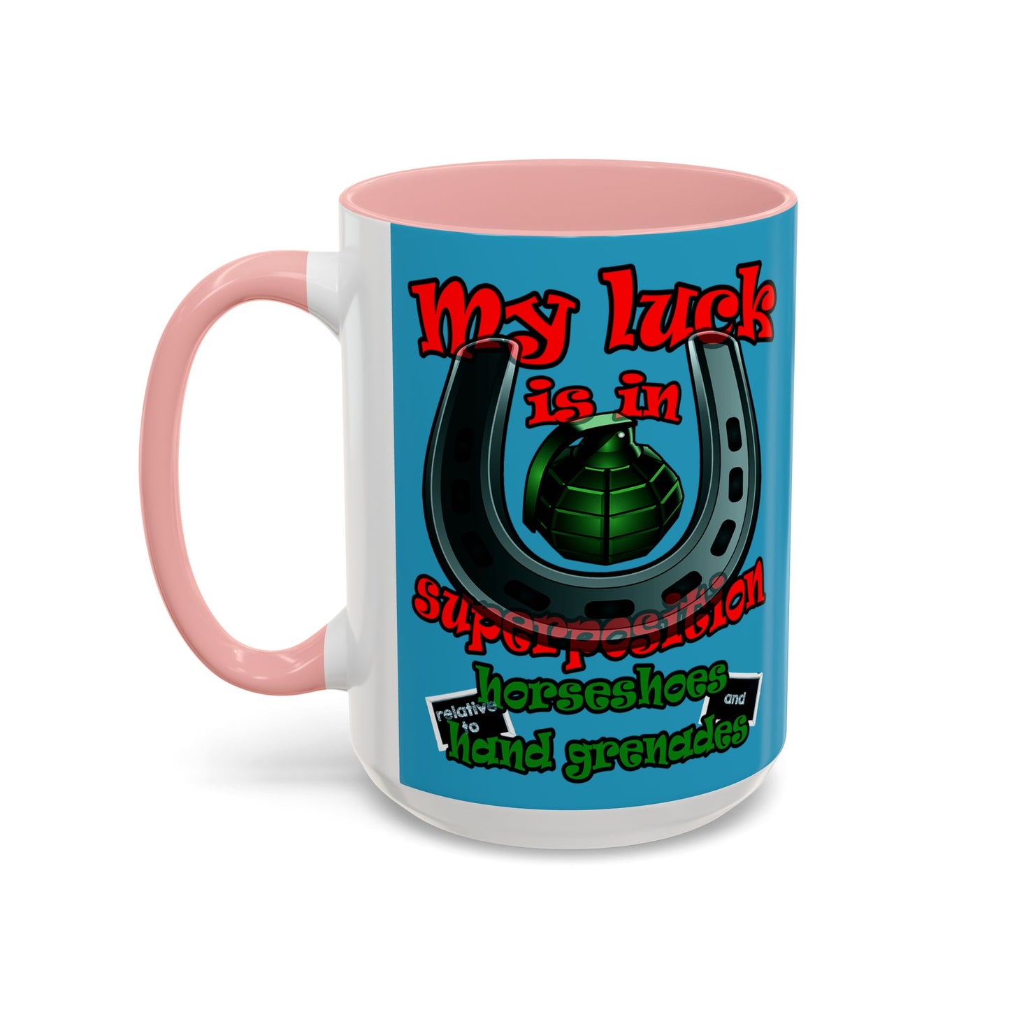 my luck - Accent Mug (turquoise)