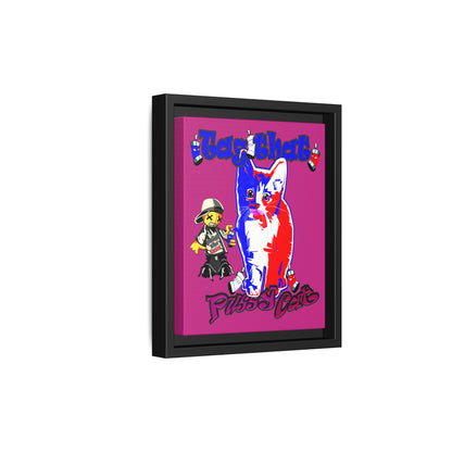 tag that - framed canvas art (pink)