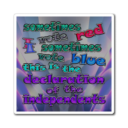 declaration of the independents - Magnets - (grey-pink wave)