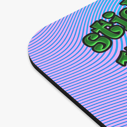 stick that in your pipe and smoke it - Mouse Pad (Rectangle) (light blue-purple wave)