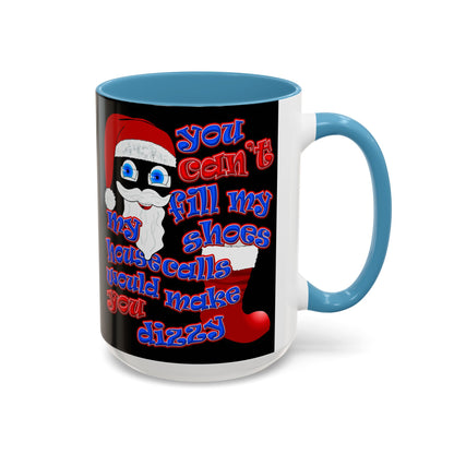 santa's shoes - Accent Mug (black)