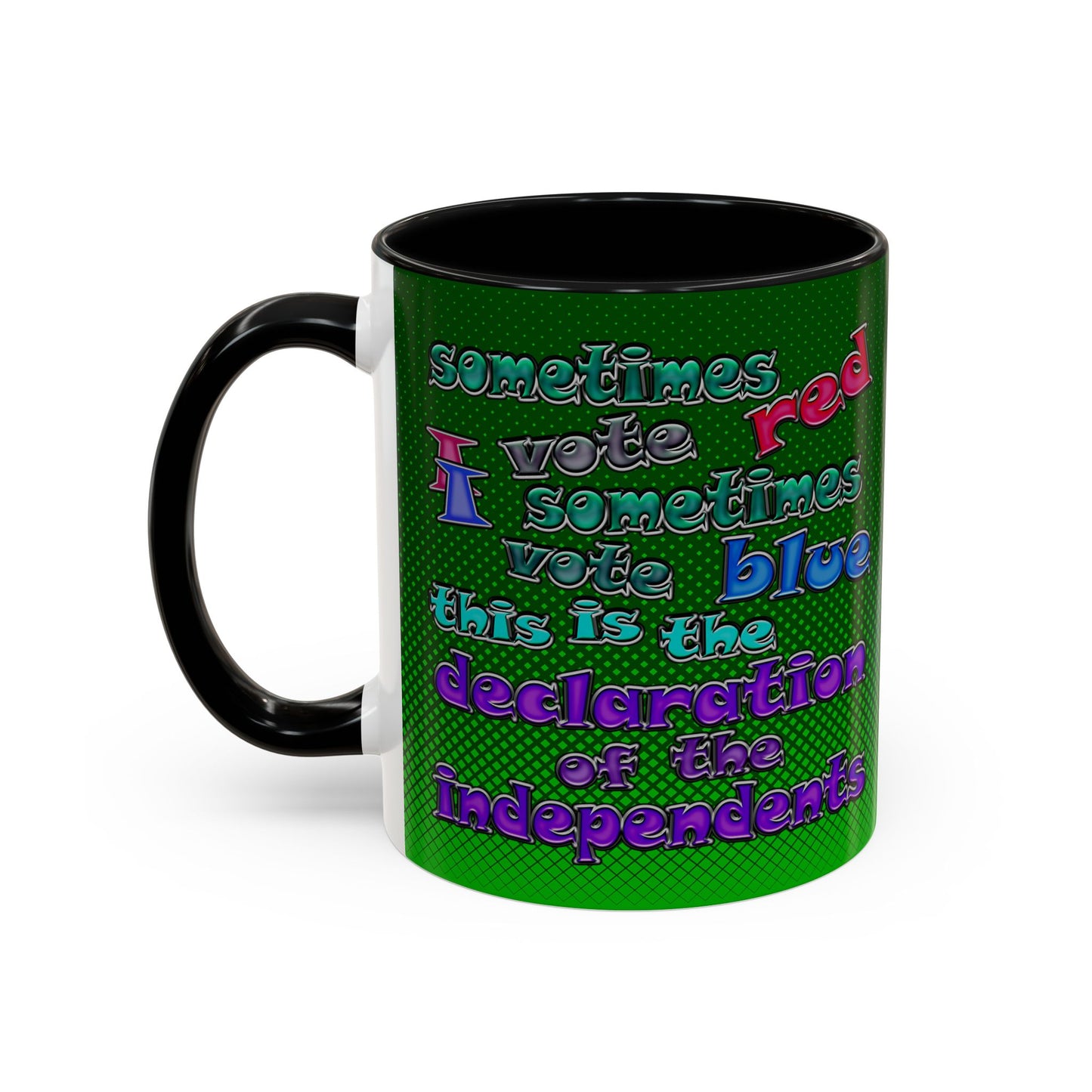 declaration of the independents - Accent Mug (logo green)