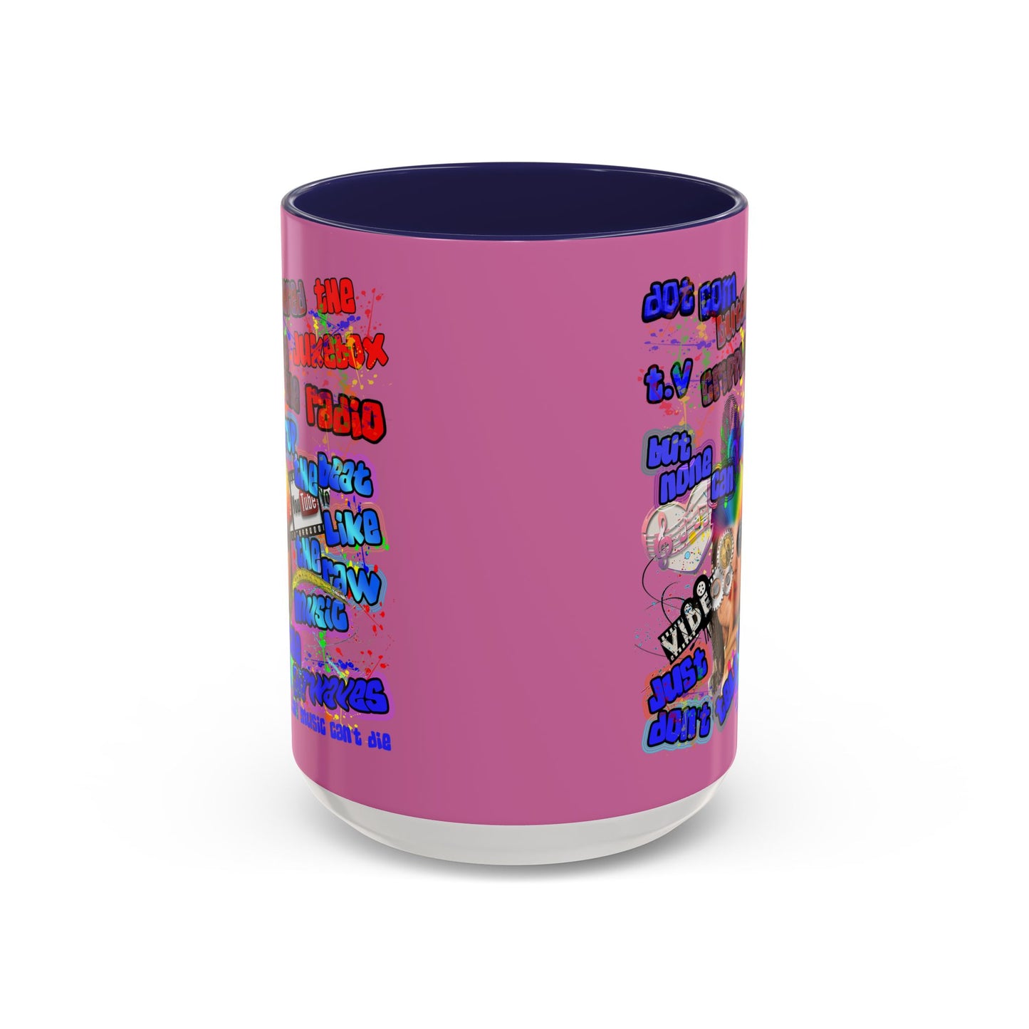 drop the beat - Accent Mug (light pink)