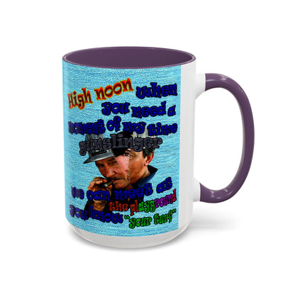 high noon - Accent Mug (faded blue)