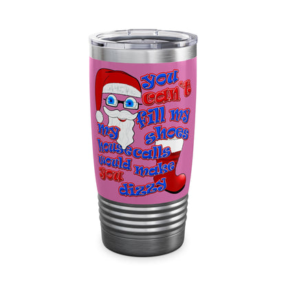 santa's shoes - Ringneck Tumbler, 20oz (light pink)