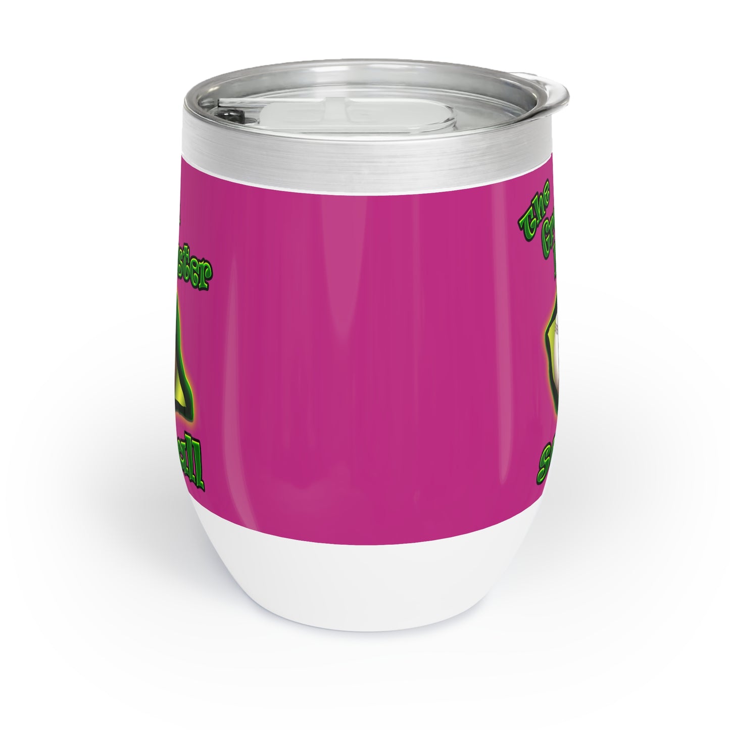 green monster - Chill Wine Tumbler (pink)