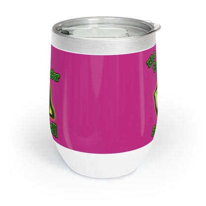 green monster - Chill Wine Tumbler (pink)