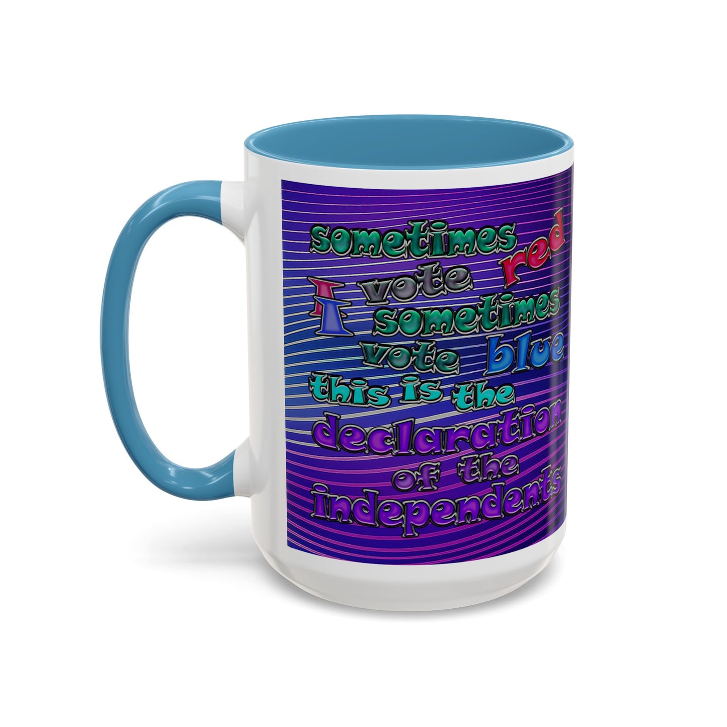 declaration of the independents - Accent Mug (purple wave)