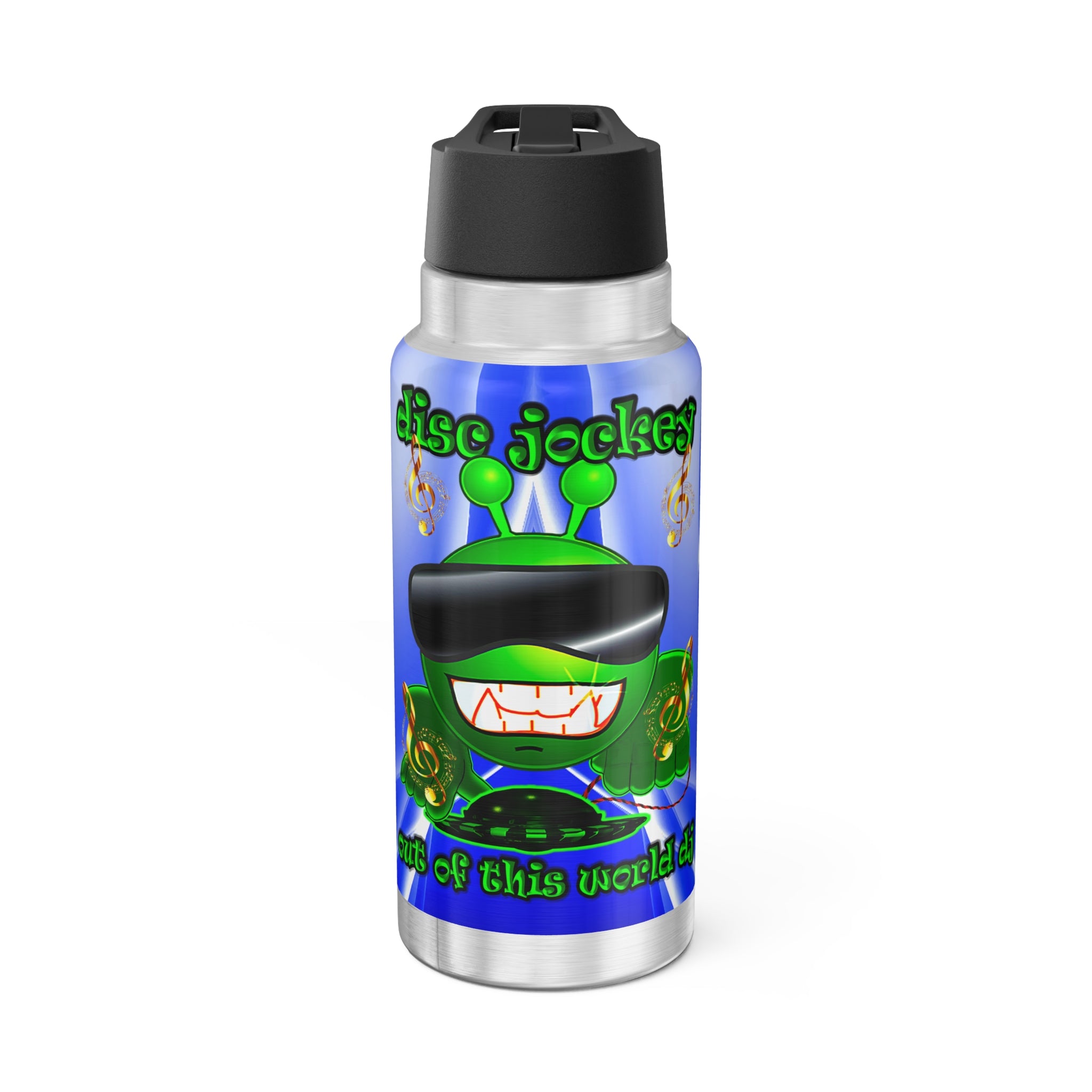 disc jockey - Gator Tumbler, 32oz (blue-white wave)