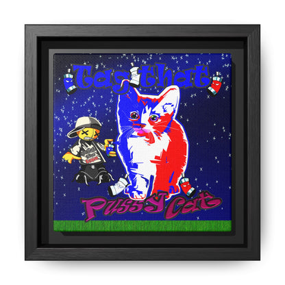 tag that - framed canvas art ('snoops' background)