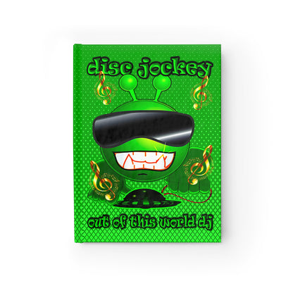 disc jockey - journal-lined (logo green)