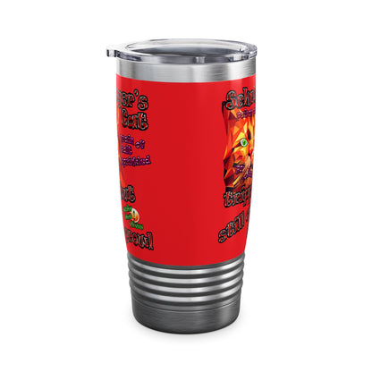 schrodinger's cat - Ringneck Tumbler, 20oz (red)