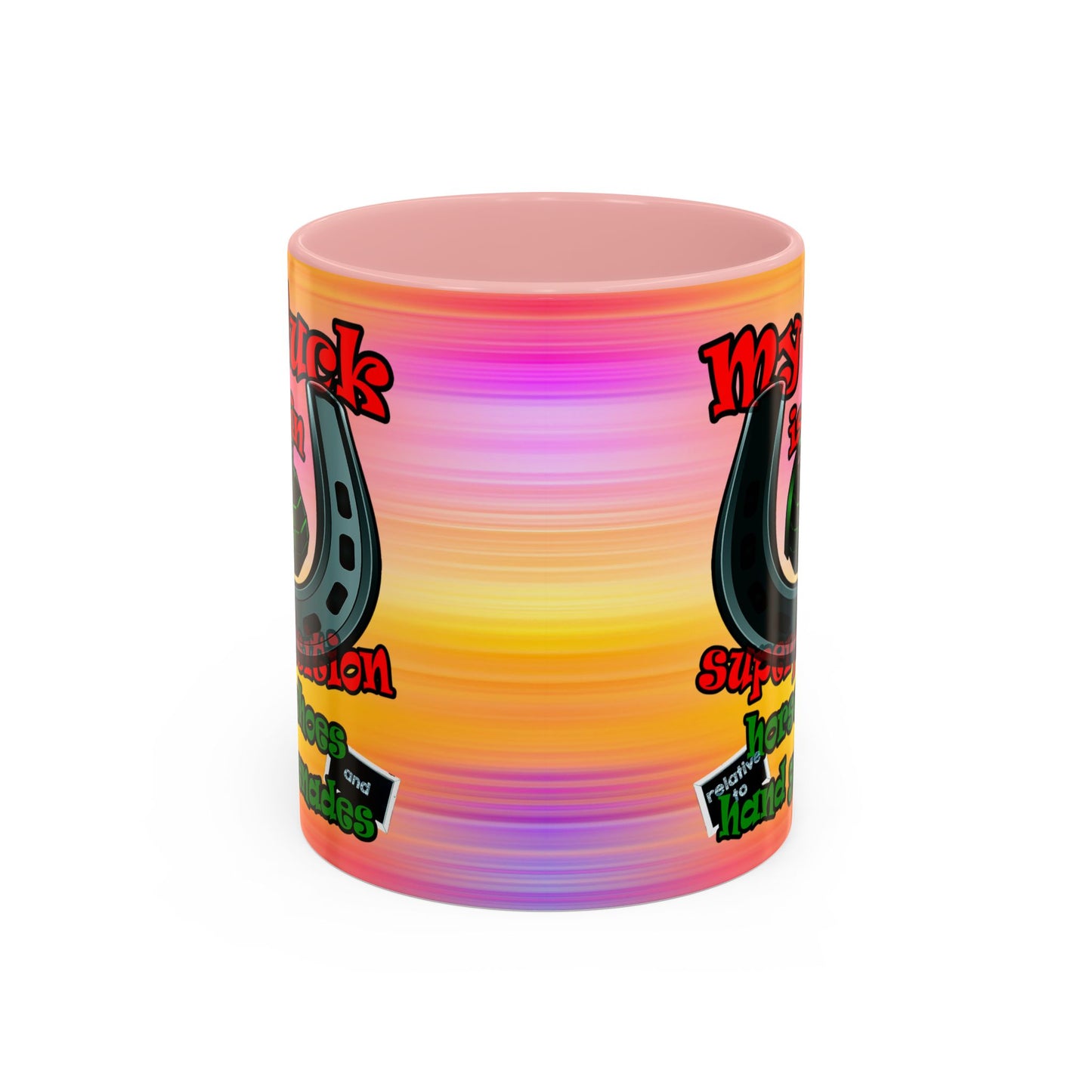 my luck - Accent Mug (color blur)
