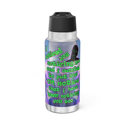 noticed you noticing - Gator Tumbler, 32oz  (grey-pink wave)