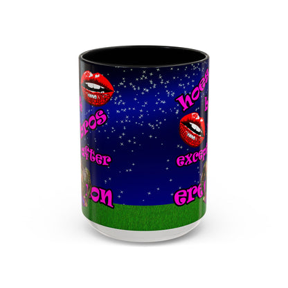 hoes b4 bros - Accent Mug ('snoops' background)