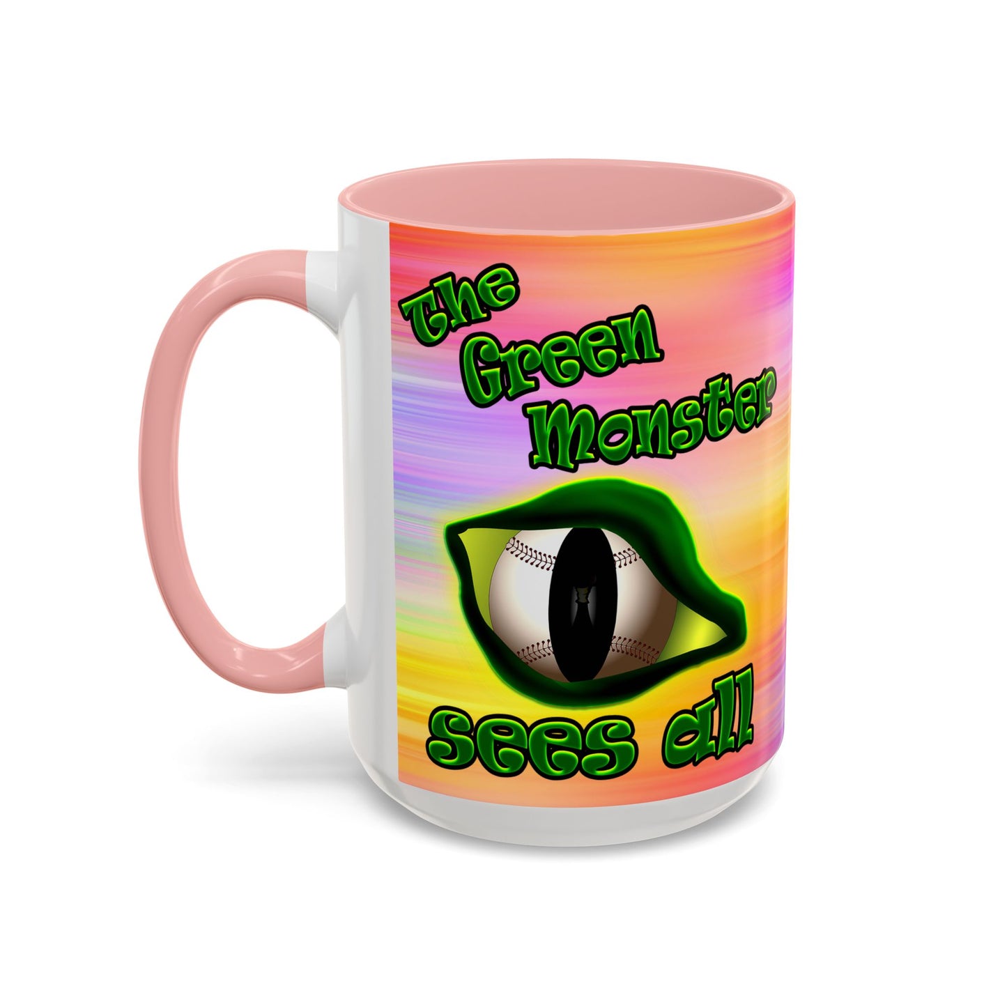 green monster - Accent Mug (color blur)