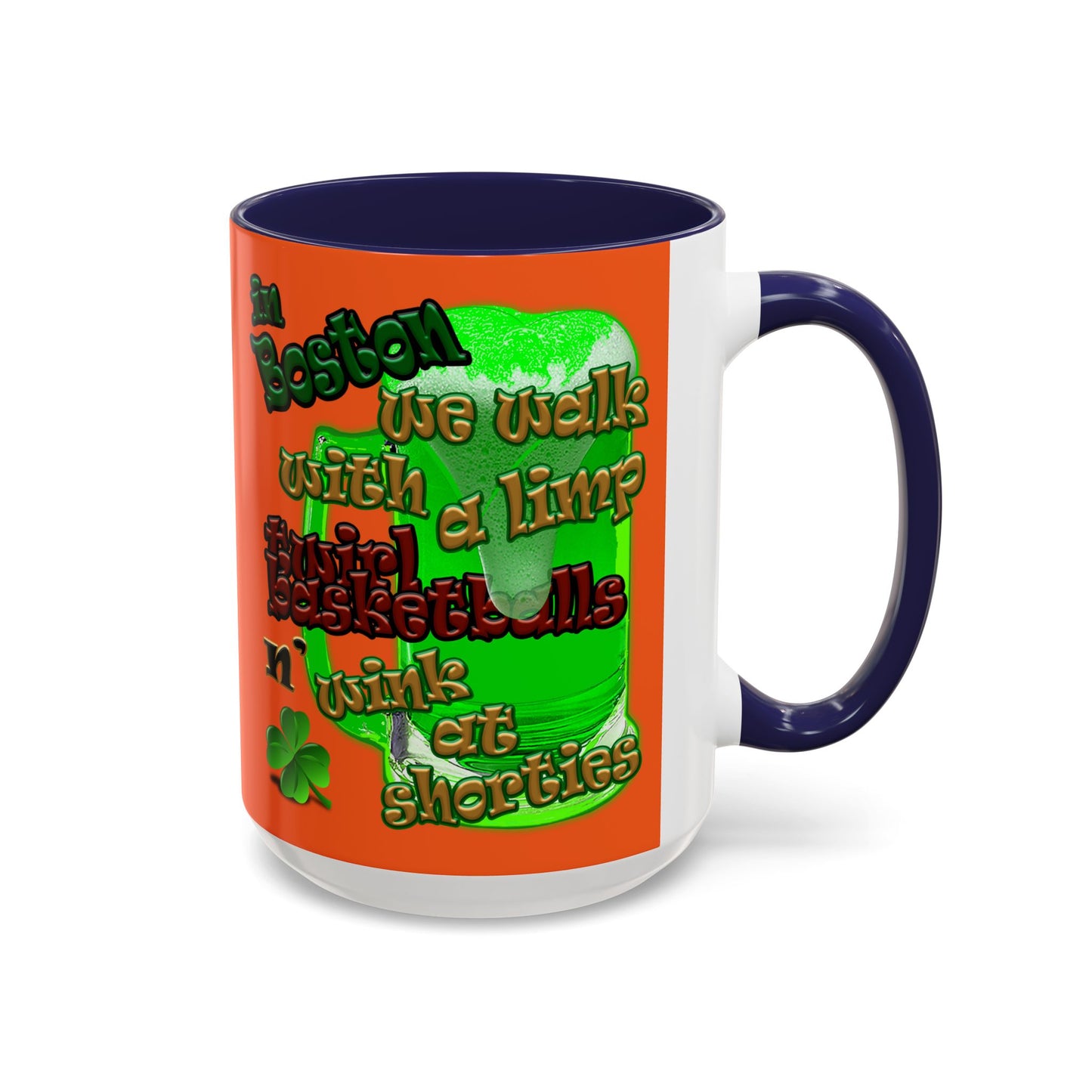 celtics logo - Accent Mug (orange)
