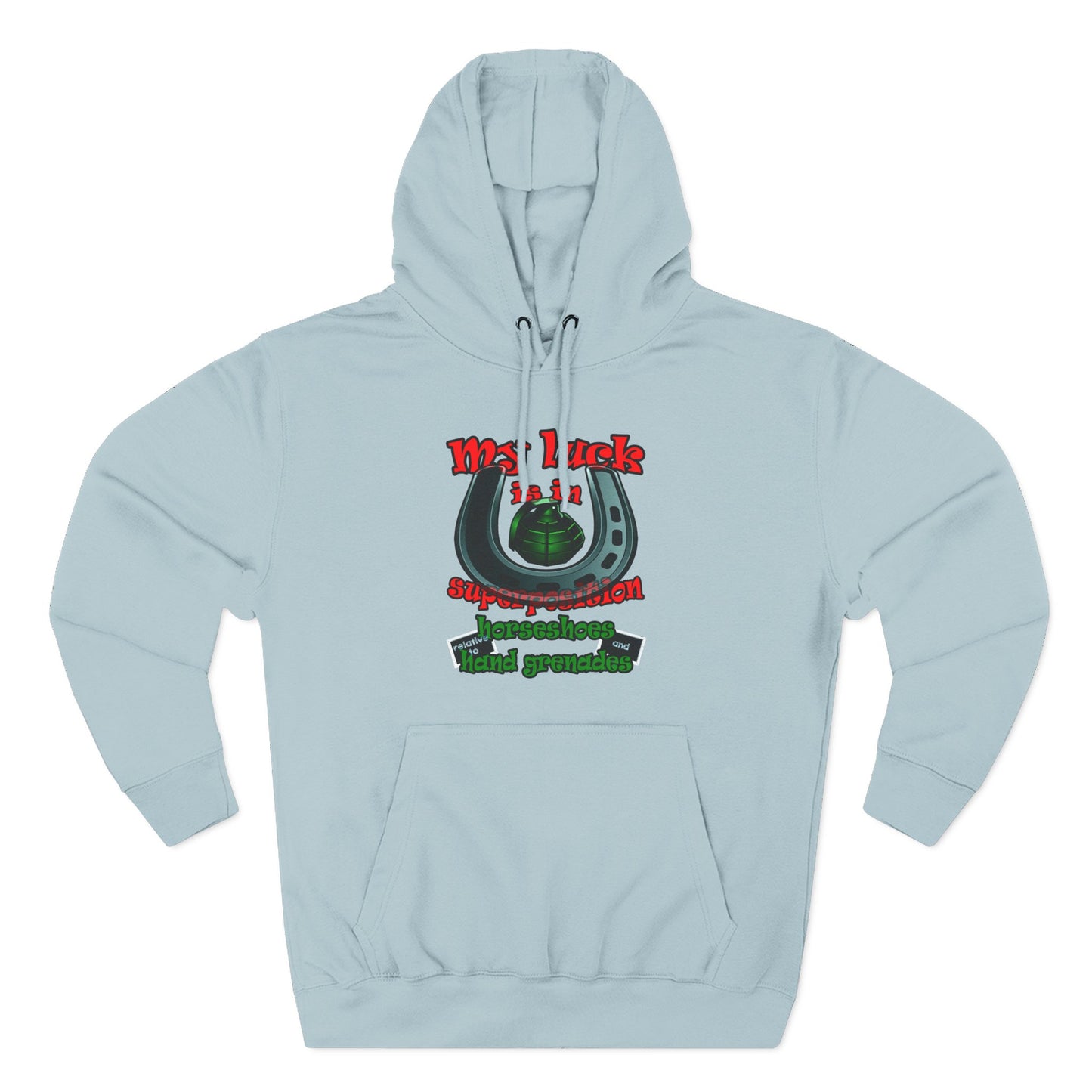 my luck - Three-Panel Fleece Hoodie