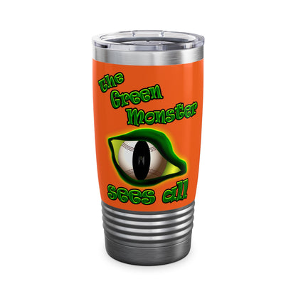 green monster - Ringneck Tumbler, 20oz (orange)