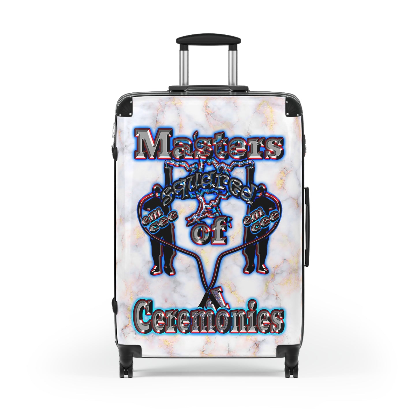 em cee squared - Suitcase (white marble)