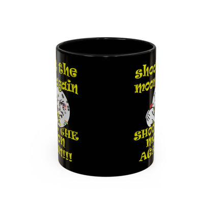 shoot the moon again - Accent Mug (black)
