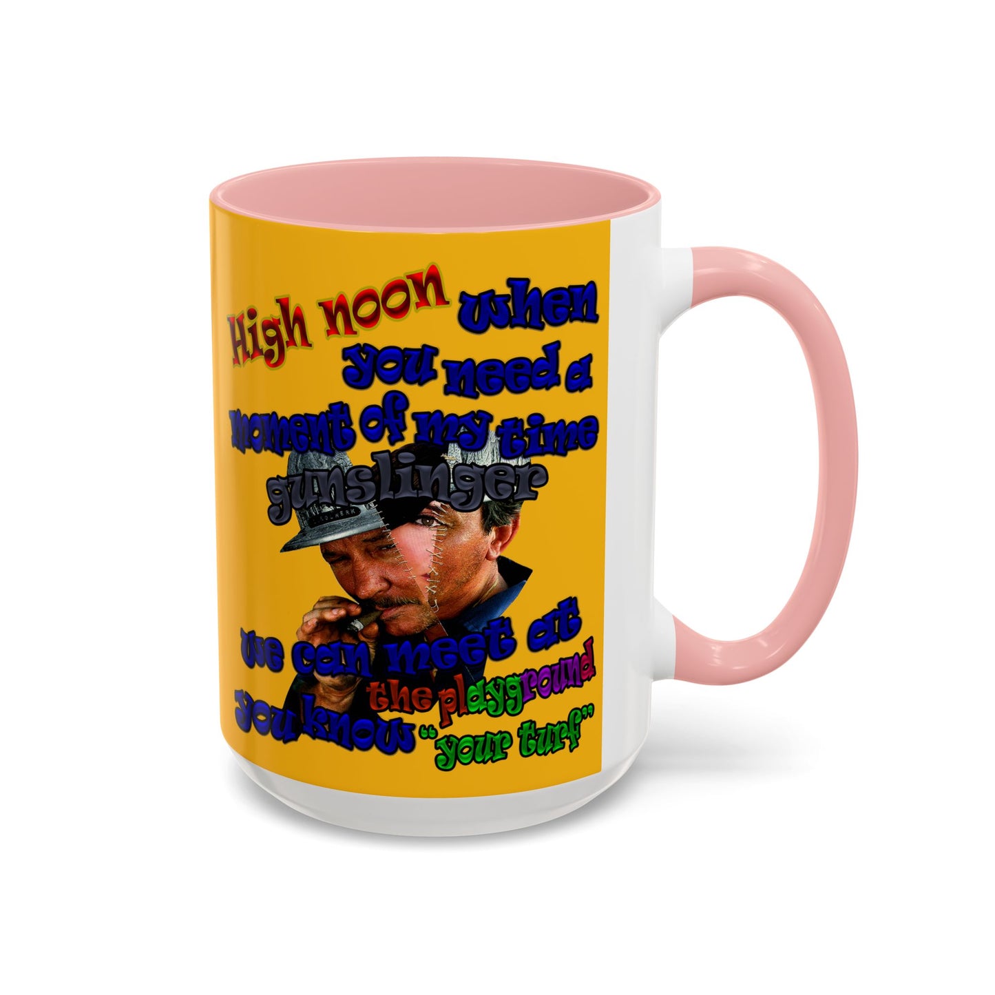 high noon - Accent Mug (yellow)