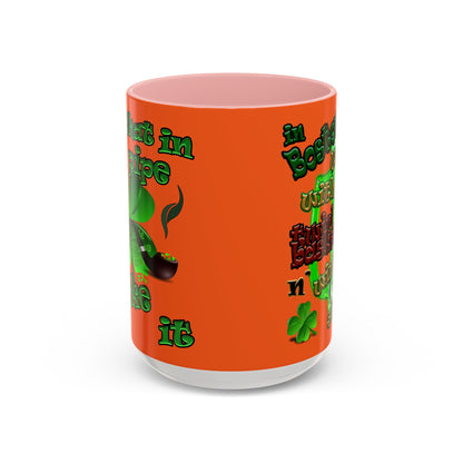 celtics logo - Accent Mug (orange)