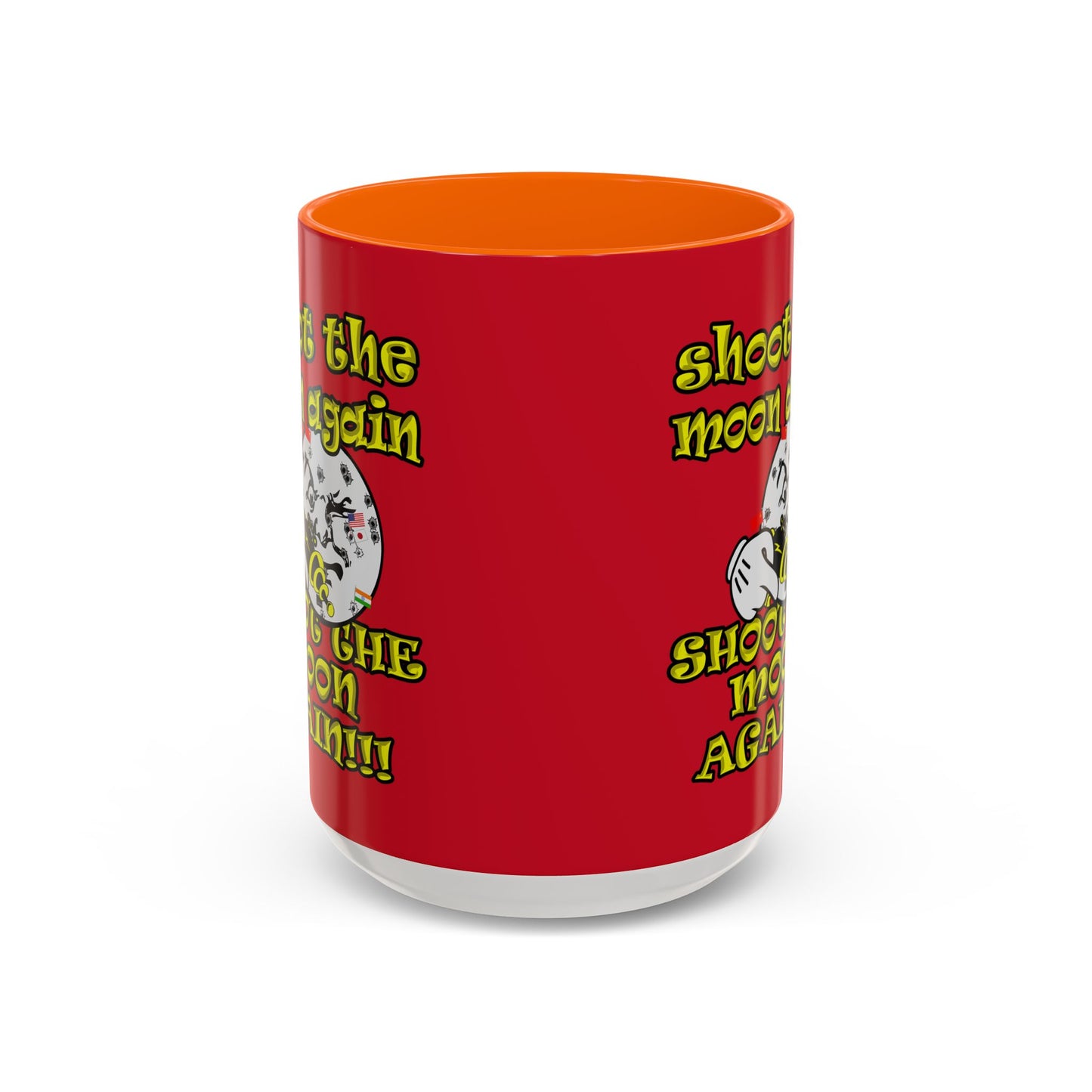 shoot the moon again - Accent Mug (dark red)