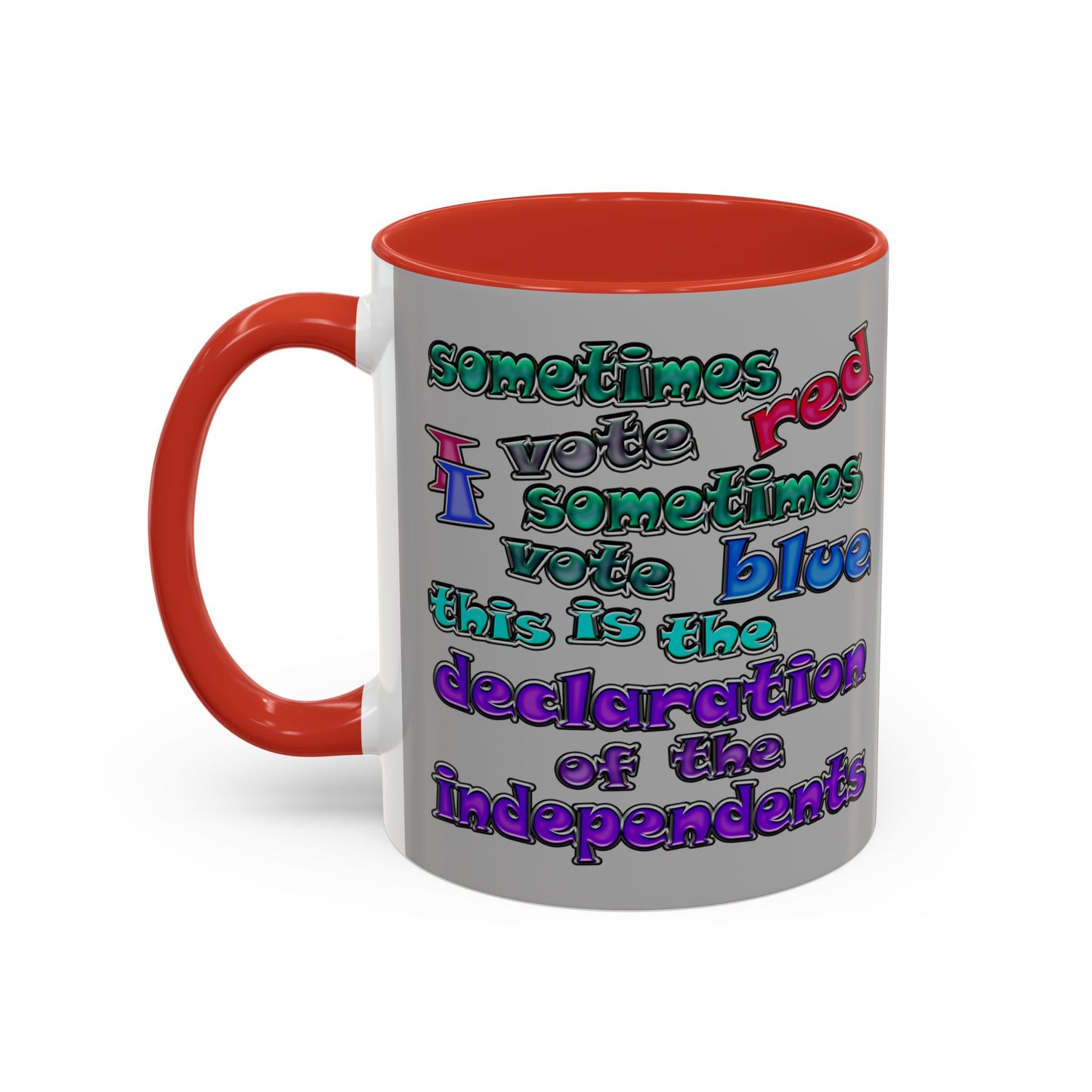 declaration of the independents - Accent Mug (light grey)