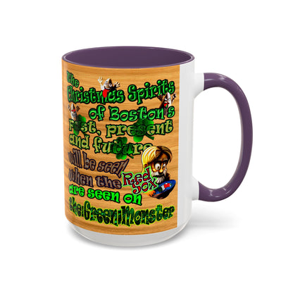christmas spirits of boston - Accent Mug (butterscotch wood finish)