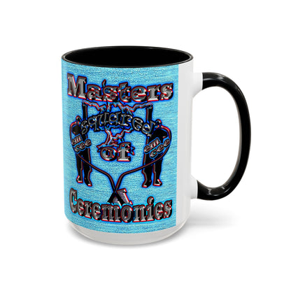 em cee squared - Accent Mug (faded dark blue)