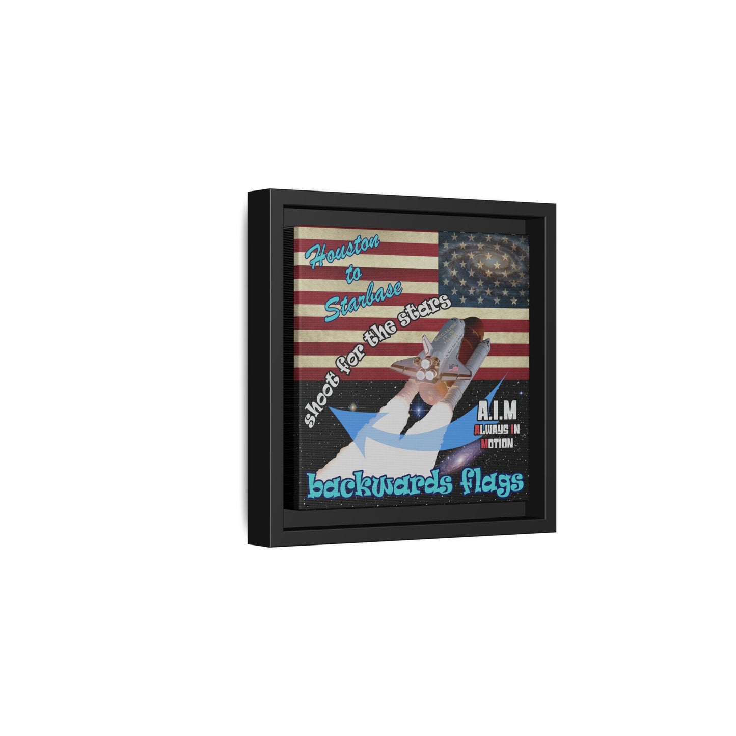 shoot for the stars - framed canvas art