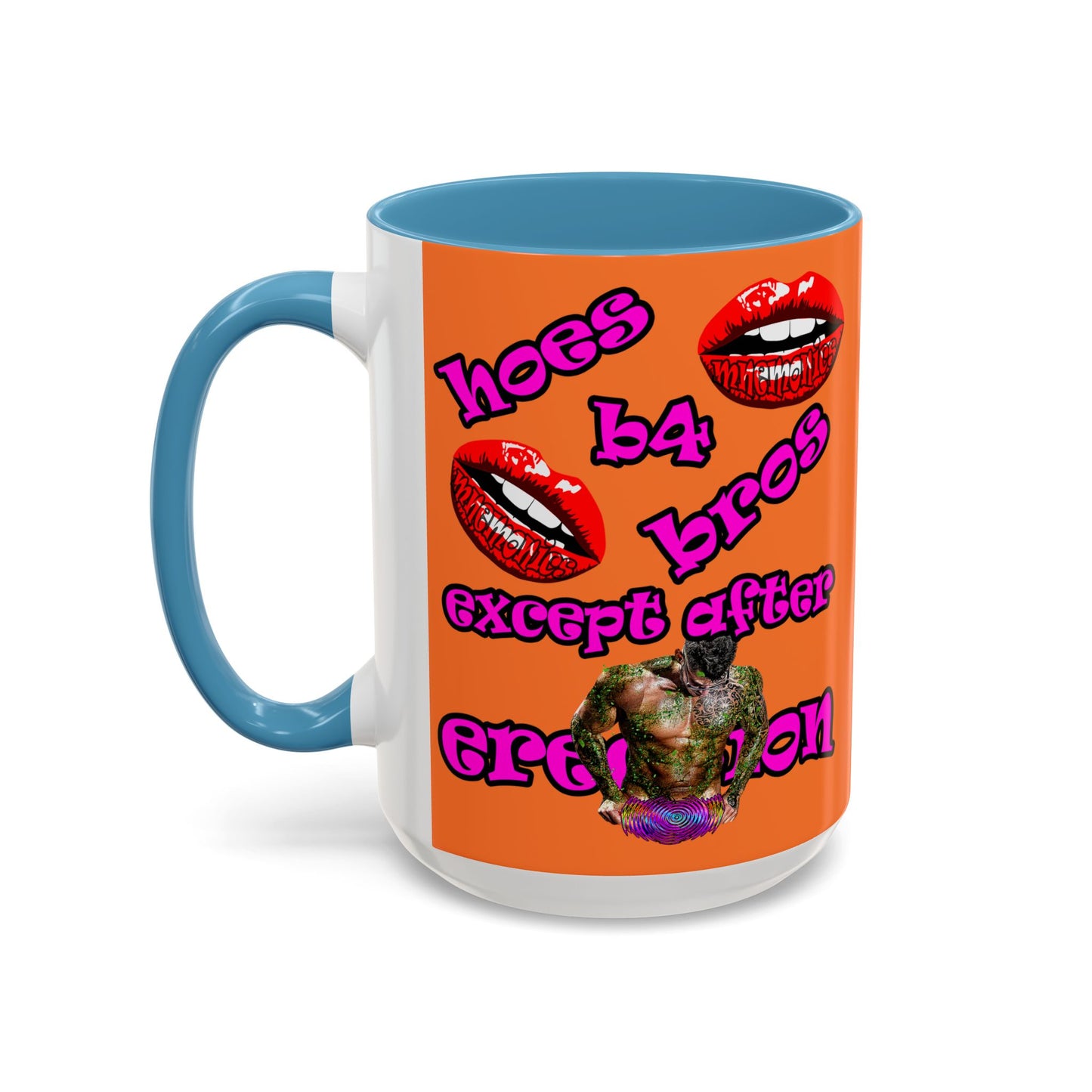 hoes b4 bros - Accent Mug (crusta)