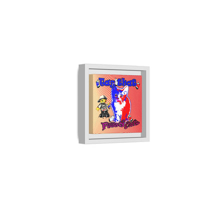 tag that - framed canvas art (yellow-orange wave)