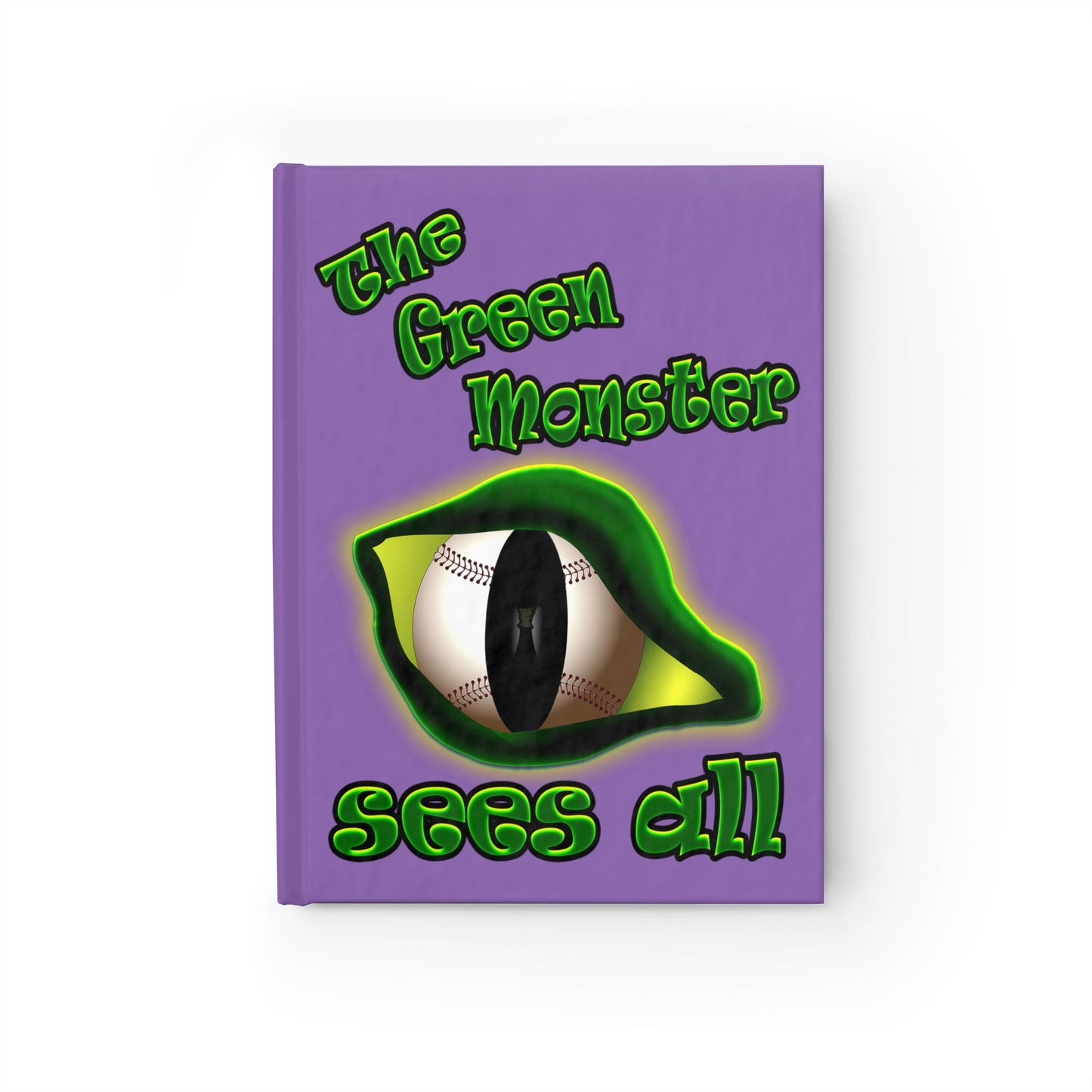 green monster - journal-lined (light purple)