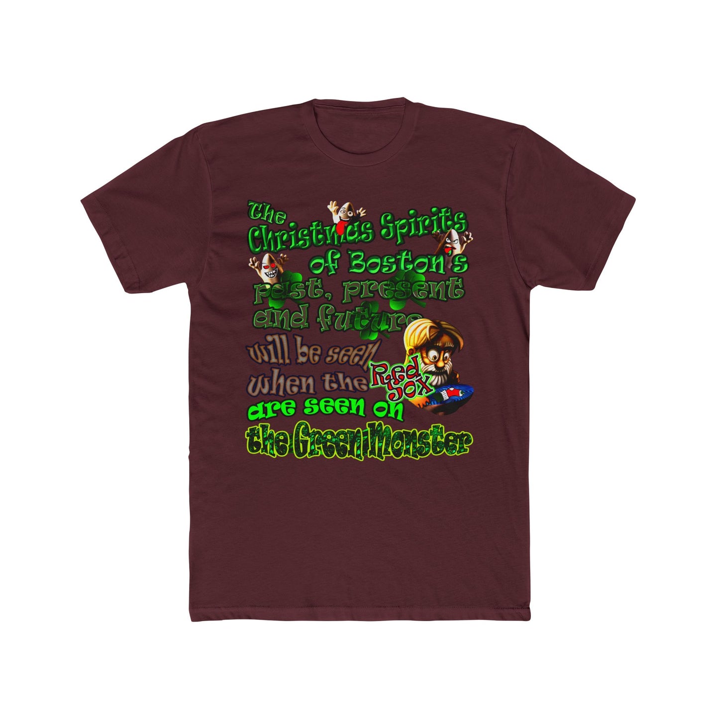 christmas spirits of boston - Men's Cotton Crew Tee