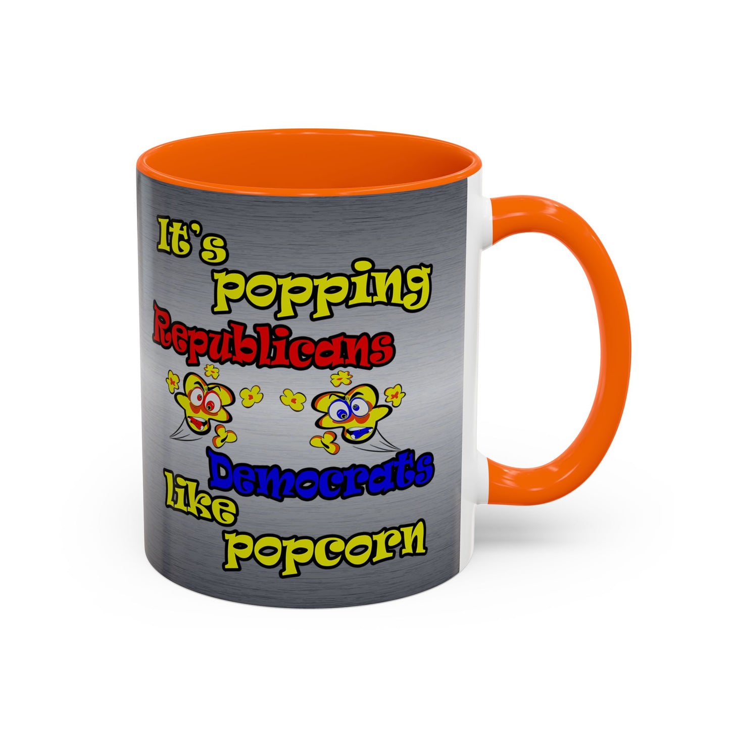 popping like popcorn - Accent Mug (brushed nickel)