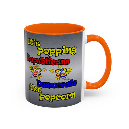popping like popcorn - Accent Mug (brushed nickel)