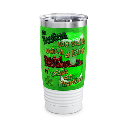 celtics logo - Ringneck Tumbler, 20oz (green turf)