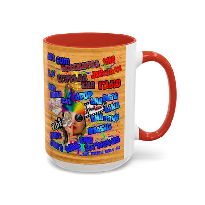 drop the beat - Accent Mug (butterscotch wood finish)