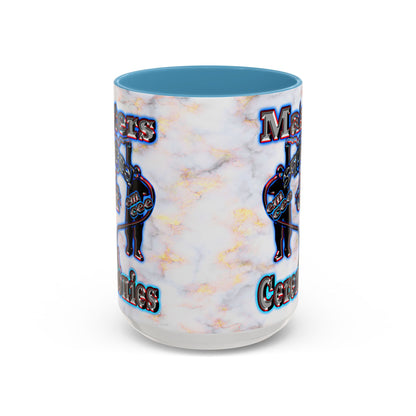em cee squared - Accent Mug (white marble)