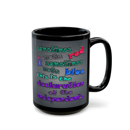 declaration of the independents - Black Mug (grey-light grey)