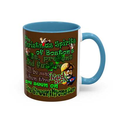 christmas spirits of boston - Accent Mug (brown)