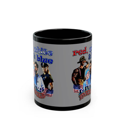 rw&b lives matter - Black Mug (grey)