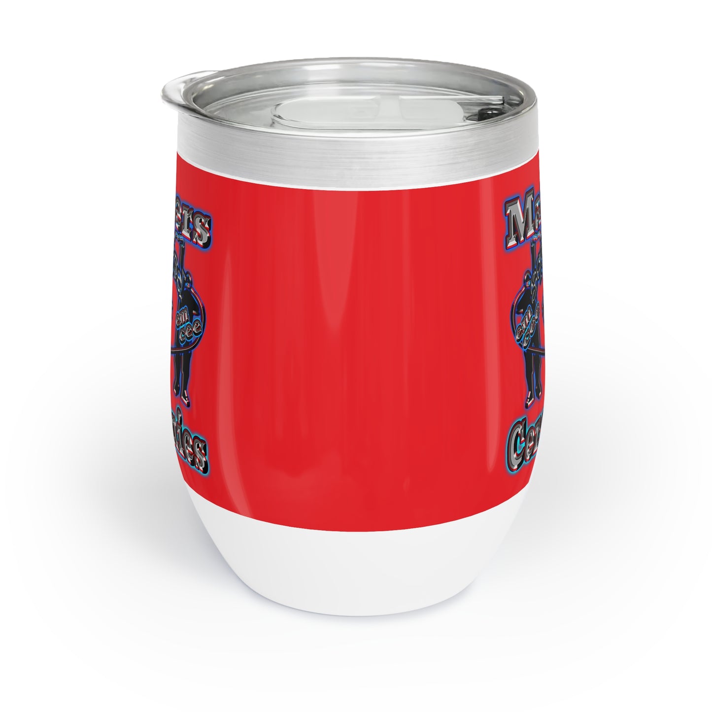 em cee squared - Chill Wine Tumbler (red)