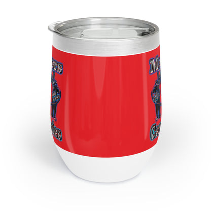 em cee squared - Chill Wine Tumbler (red)