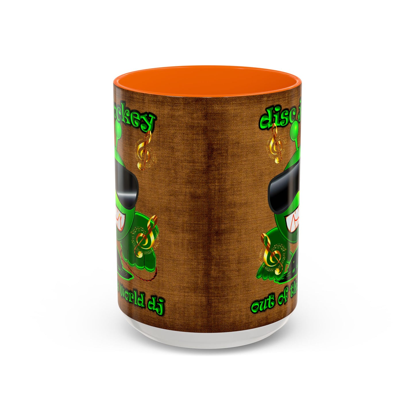 disc jockey - Accent Mug (brown papyrus)