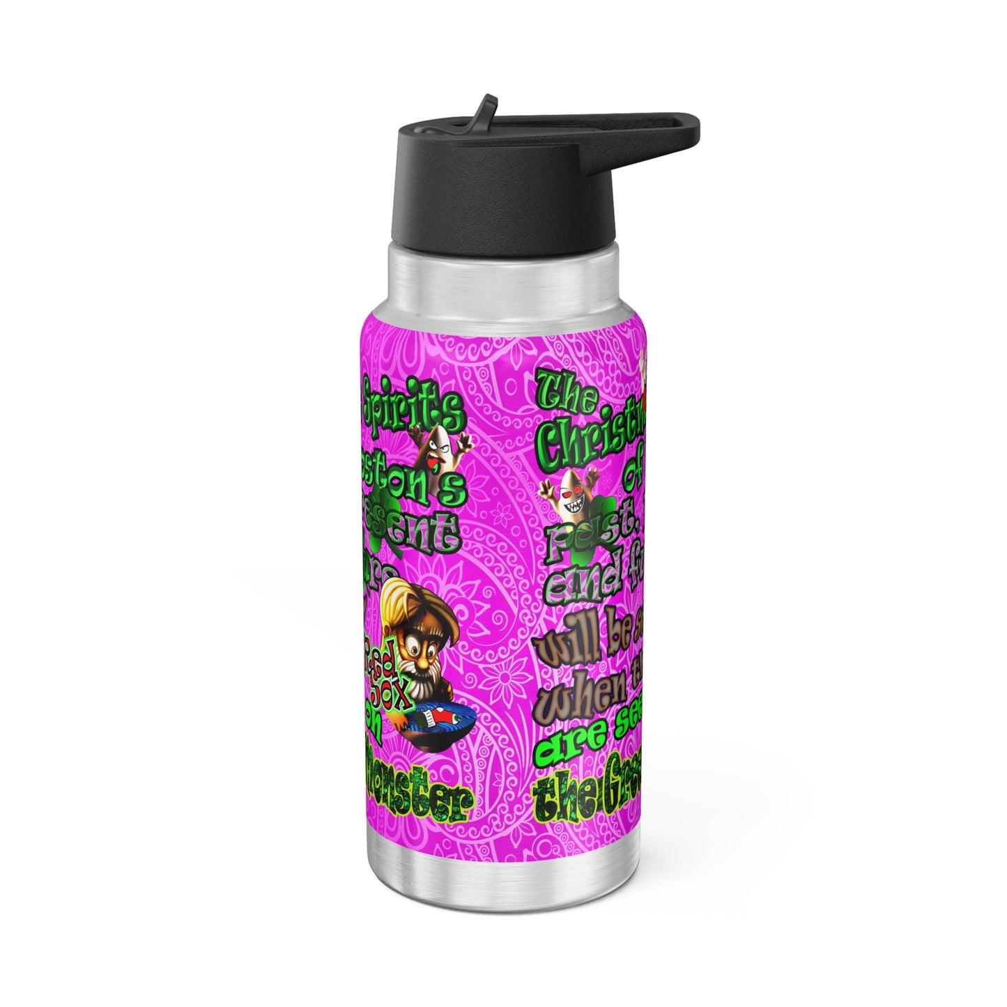 christmas spirits of boston - Gator Tumbler, 32oz  (pink swirl)