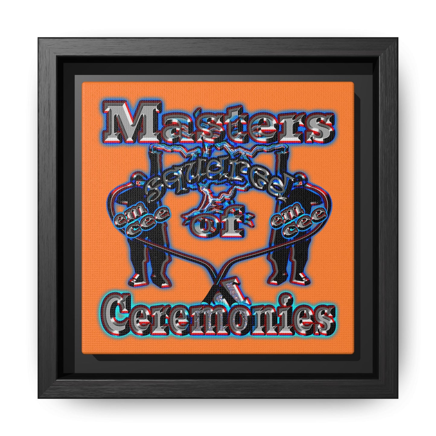 em cee squared - framed canvas art (crusta)